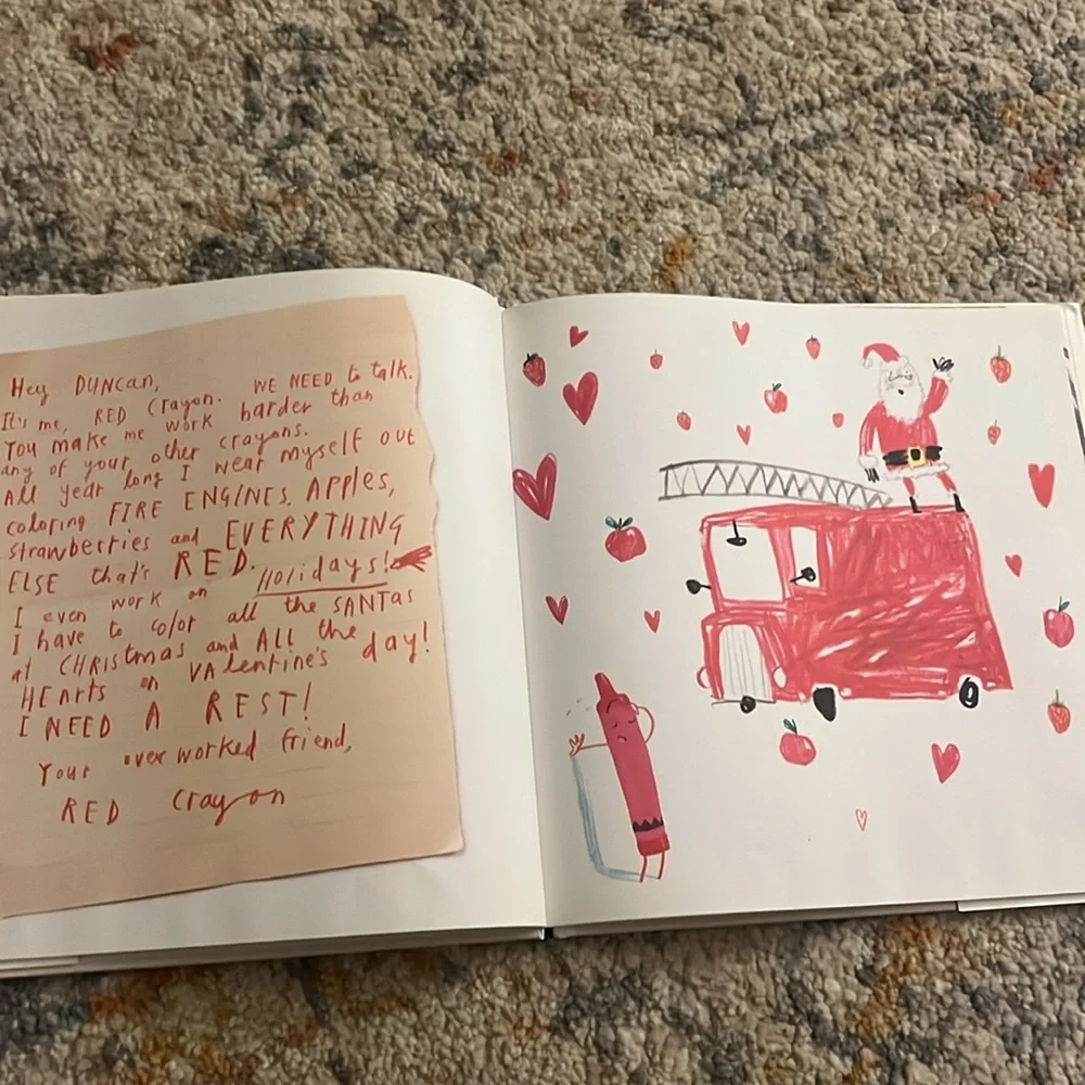 The Day The Crayons Quit by Drew Daywalt HardCover & Dustjacket 1st Edition EUC